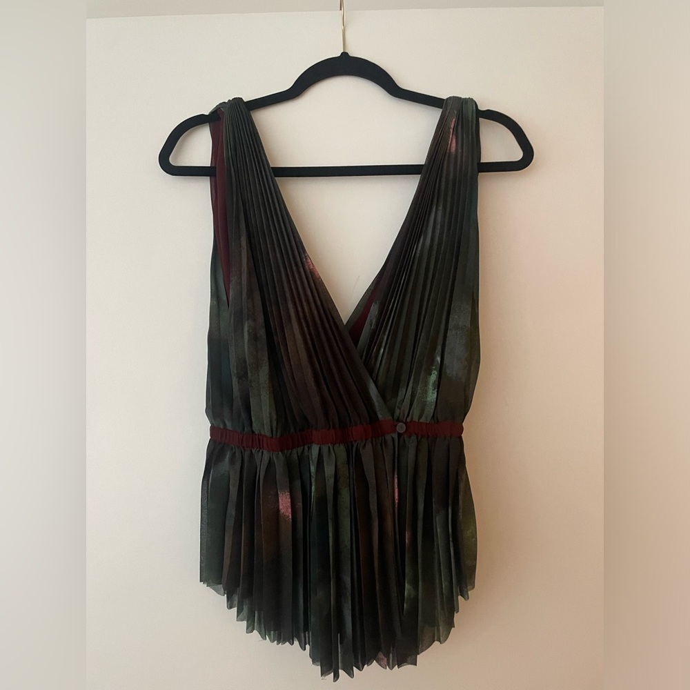 Wilfred chiffon wrap top, size small